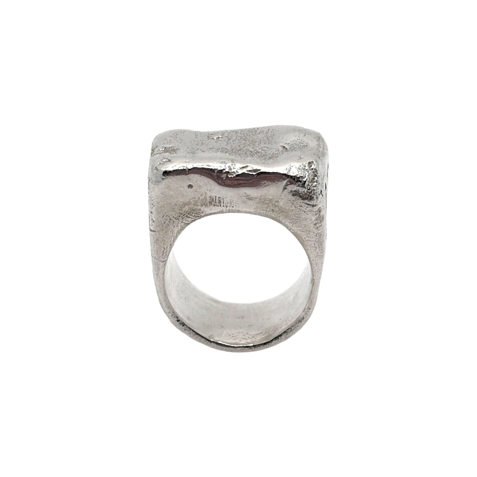Brick, ring, sterling silver, 2024