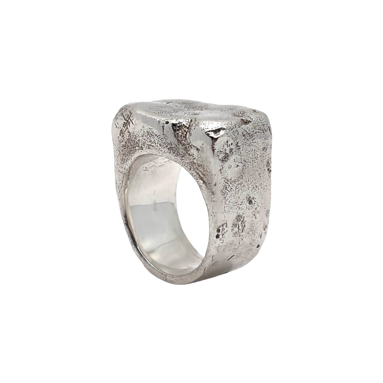 Brick, ring, sterling silver, 2024