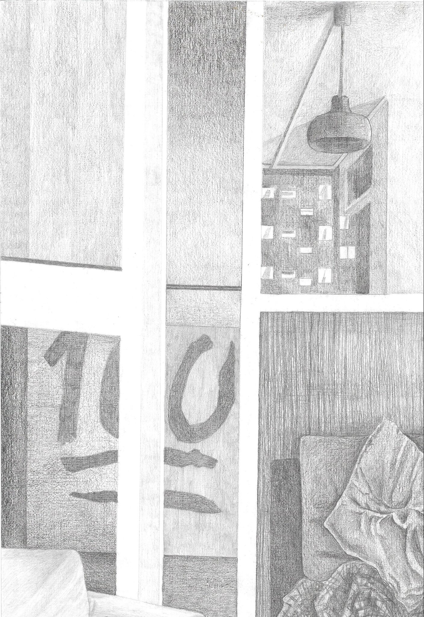 Hundred, graphite on paper, 30x21cm, 2019