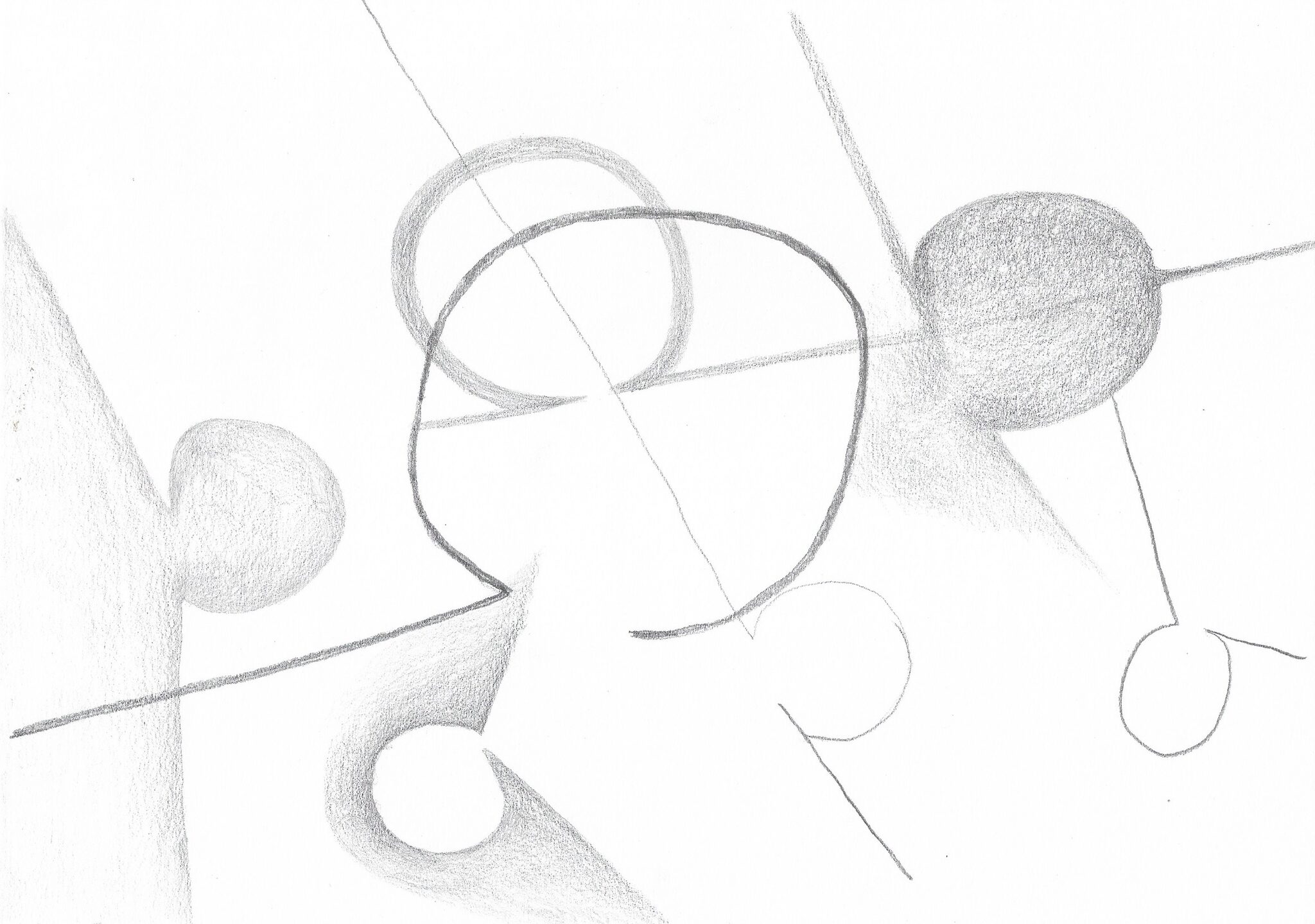 A crack in the order of being, graphite on paper, 21x30cm, 2025