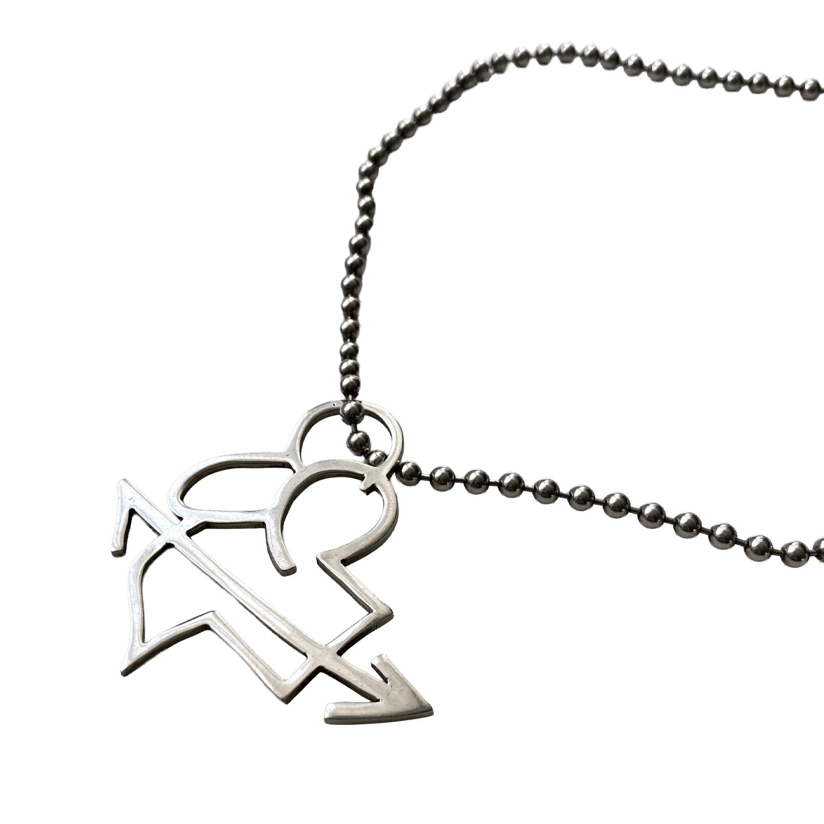 Sacred heart, pendant, sterling silver, 2021