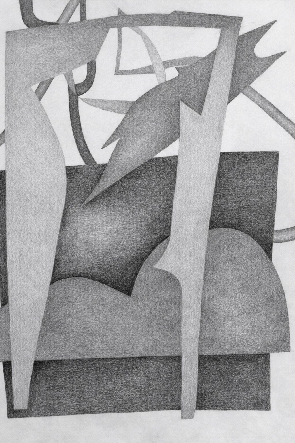 Slices, graphite on paper, 42x30cm, 2017