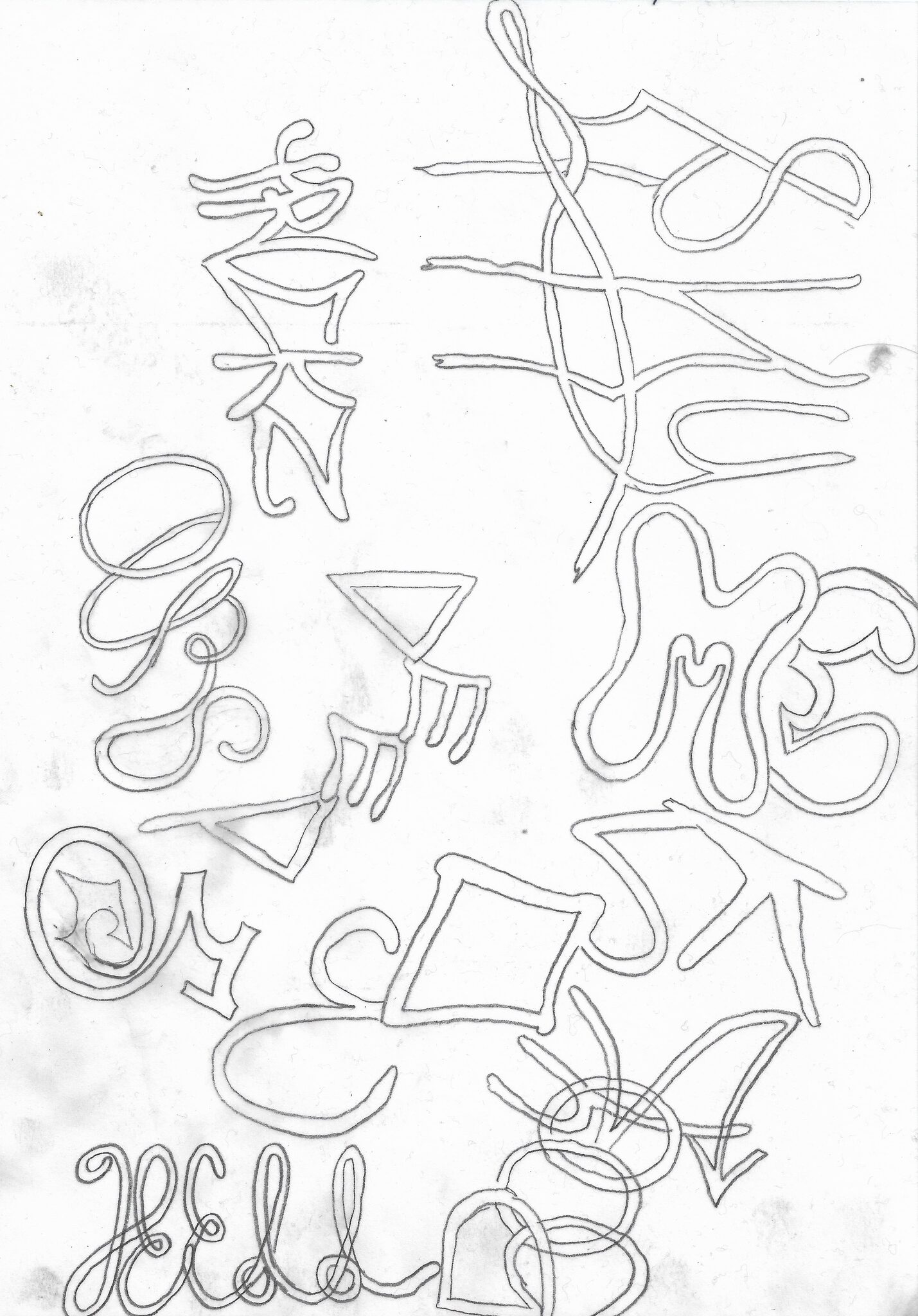 Tags, graphite on paper, 30x21cm, 2018