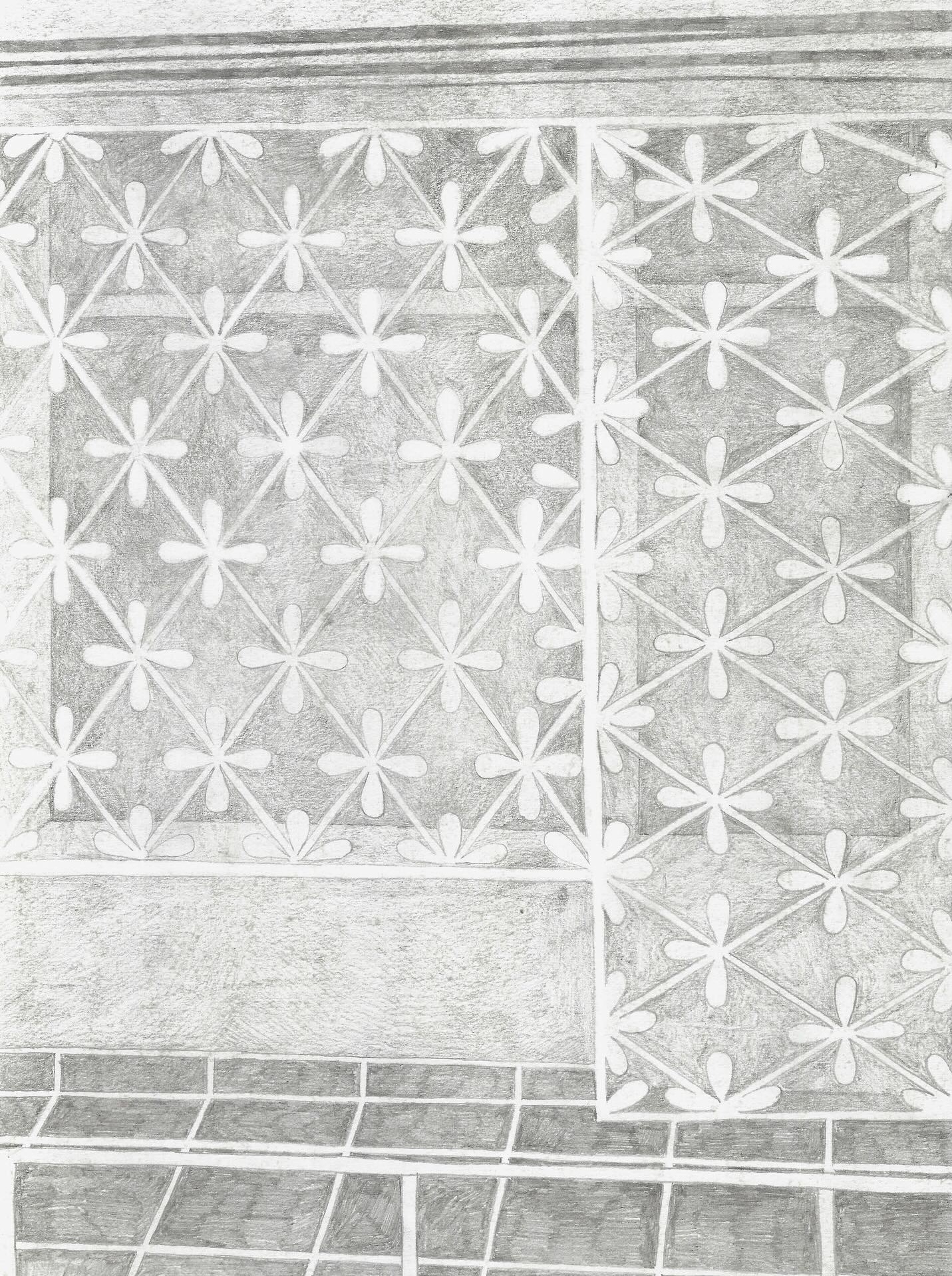 Gate, graphite on paper, 30x21cm, 2026