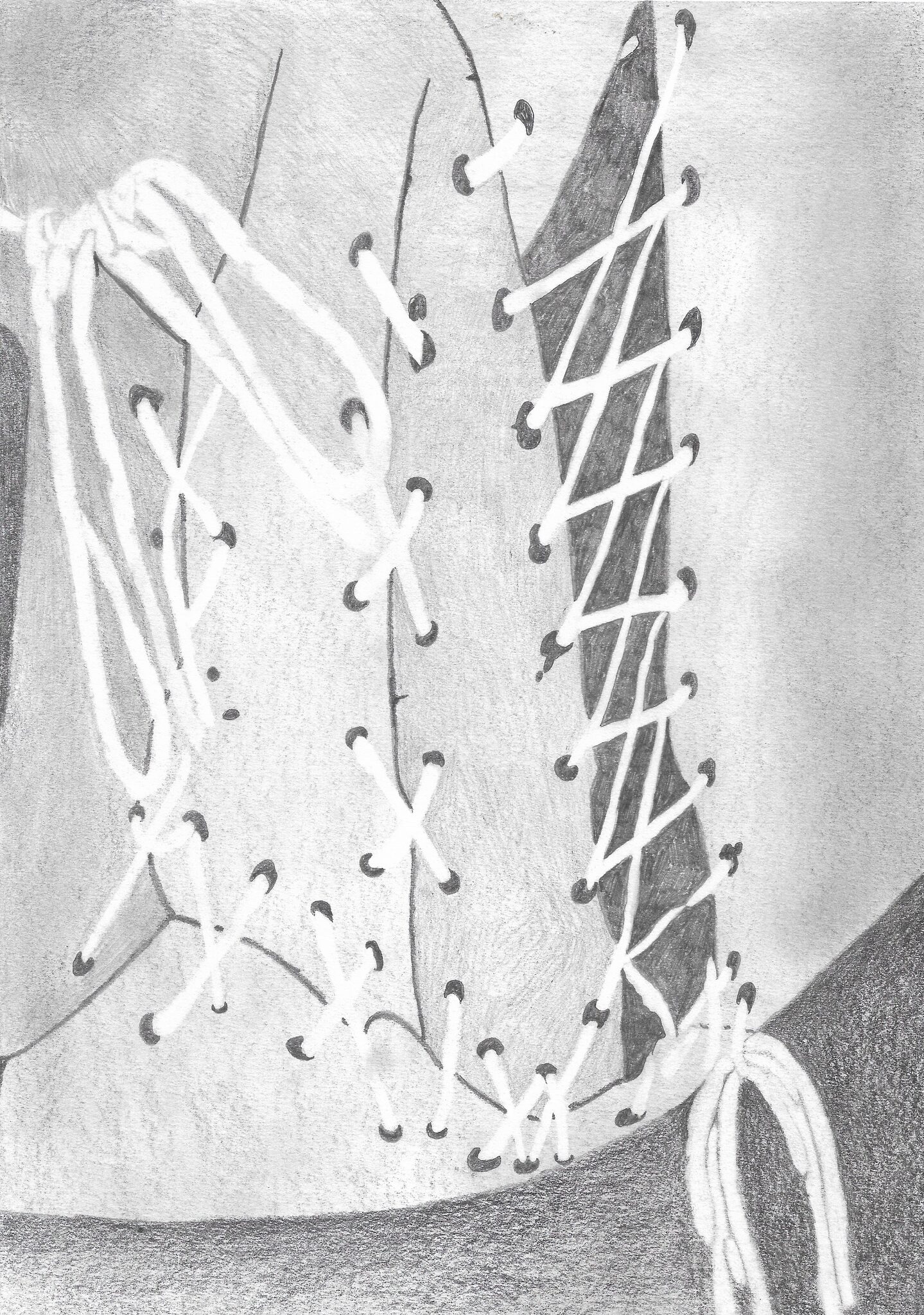 Fixture, graphite on paper, 30x21cm, 2026